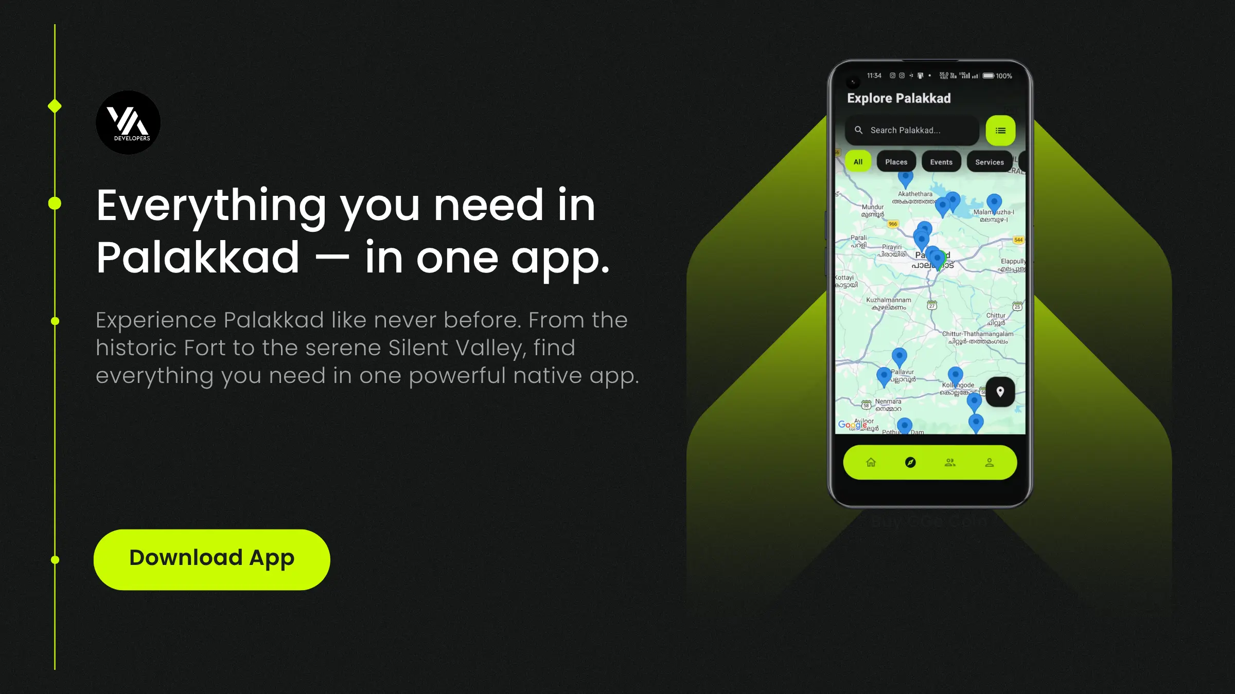 My Palakkad App Mockup