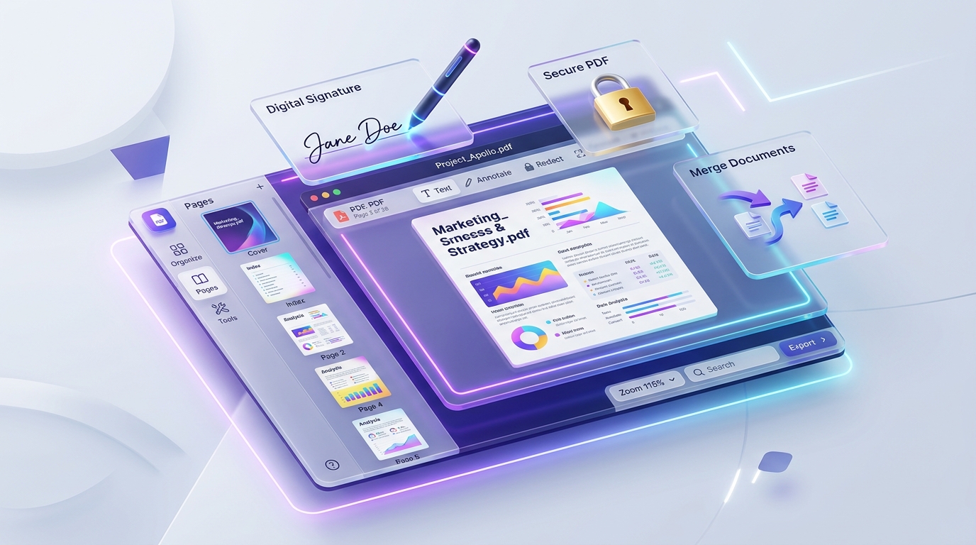 PDFStrix Suite Workspace Mockup